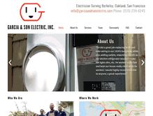 Tablet Screenshot of garciaandsonelectric.com